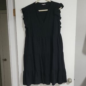 Entro Black Ruffled Dress